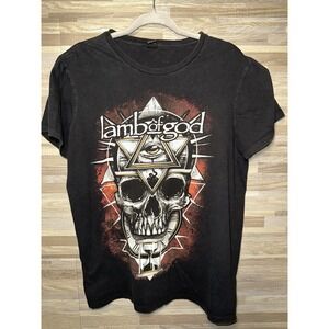 Lamb Of God All Seeing Red T-Shirt Black  Size Large #M